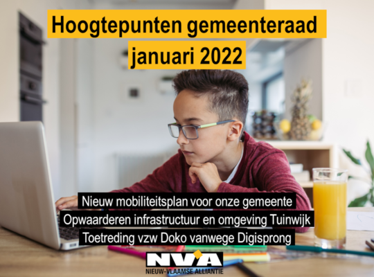 Gemeenteraad januari 2022 Gemeenteraad januari 2022