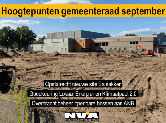 Gemeenteraad september 2022