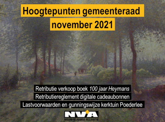 Gemeenteraad november 2021
