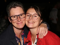 Gemeenteraadslid Jill Snyers en haar fiere mama
