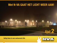 Verkiezingsbelofte: Met N-VA gaat het licht weer aan